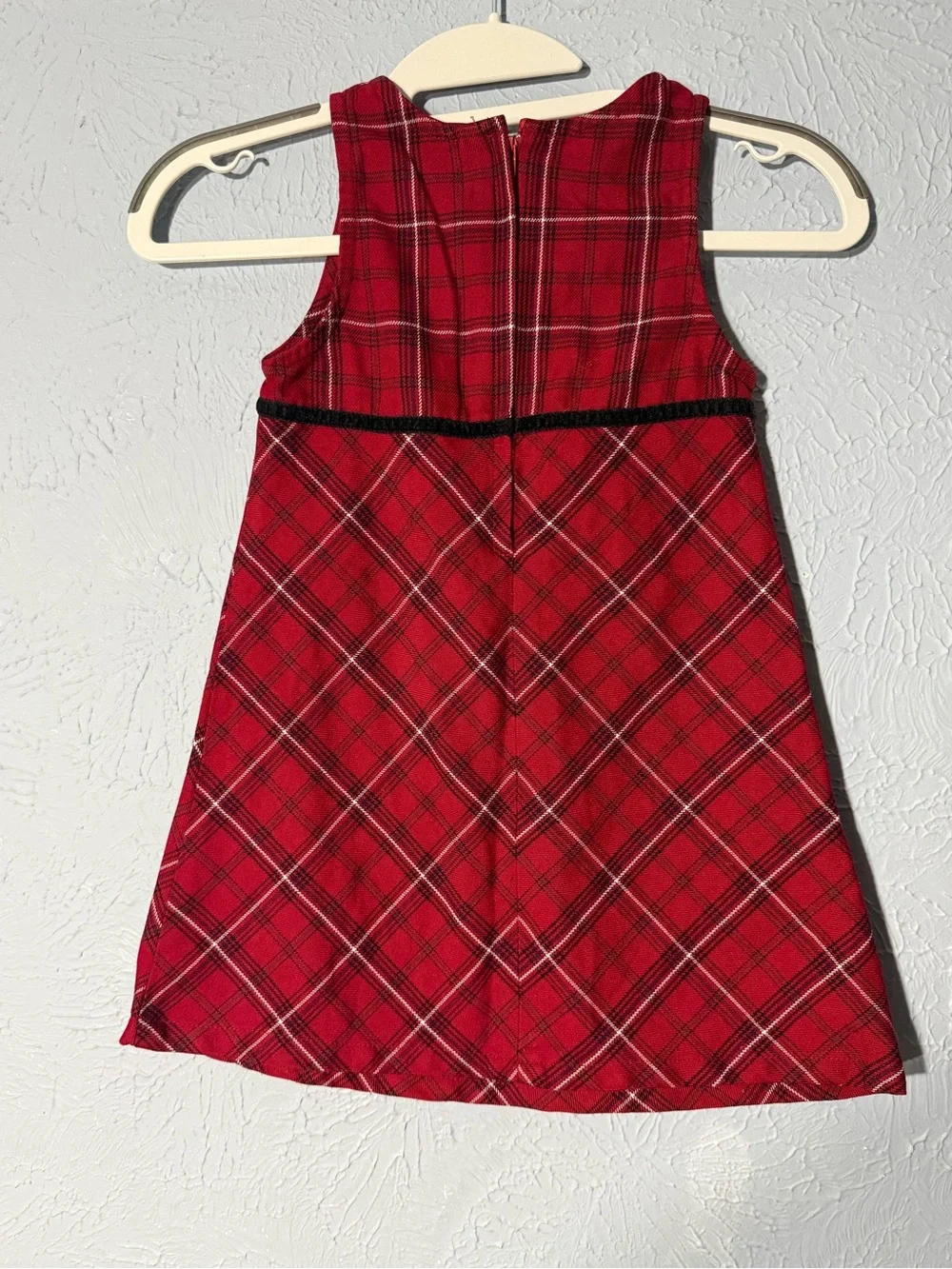 Vintage OshKosh B'gosh Red Plaid Sleeveless Dress